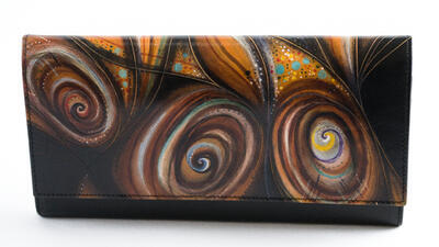 Dámská peněženka kožená - abstrakve D02 - 1