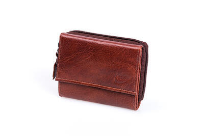 Dámská peněženka kožená - hnědá 8178 - 1