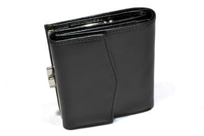 Dámská peněženka kožená - černá 168396 - 1