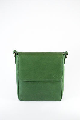 Dámská kabelka kožená - zelená 10 - 1