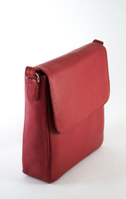 Dámská kabelka kožená - červená 10 - 2