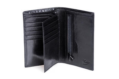 Pánská peněženka kožená - černá 168309 - 2