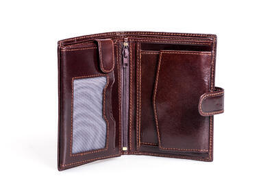 Pánská, kožená peněženka "Cavallino" - Hnědá - 2