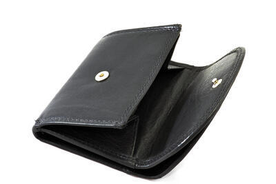 Dámská peněženka kožená - černá 434 - 2