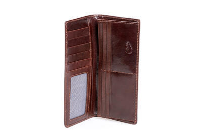 Pánská peněženka kožená Retro - hnědá  - 2
