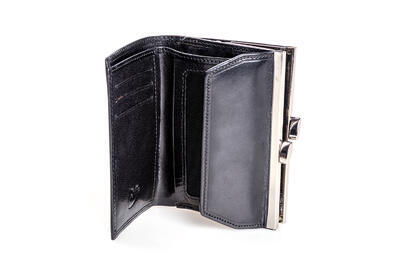 Dámská peněženka kožená - černá 1680315 - 2