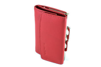 Dámská peněženka kožená - červená 496 - 2