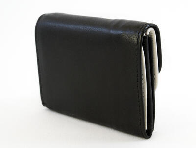 Dámská peněženka kožená Černo bílá 3205 - 3