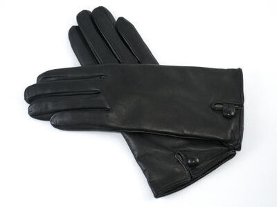 Dámské kožené rukavice Klasik vel.: 7,5 Vlna, 7,5 - 3