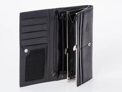 Dámská peněženka kožená - černá 1680155 - 3