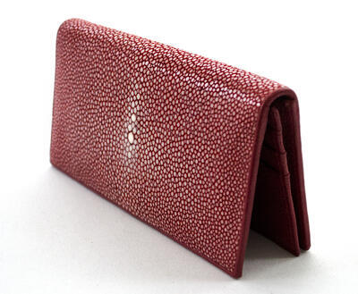 Dámská peněženka, broušený rejnok, červená - 3