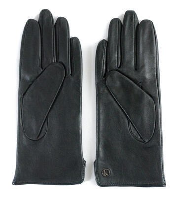Dámské kožené rukavice s rozparkem vel.: 7,5 Vlna, 7,5 - 4