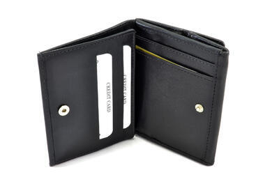 Dámská peněženka kožená - černá 437 - 4