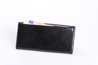 Dámská peněženka kožená - černá 1680155 - 4