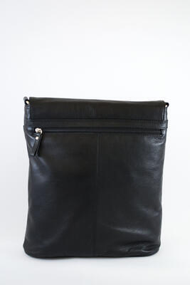 Dámská kabelka kožená - černá 3028 - 4