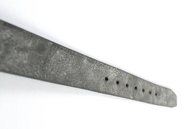Opasek z pravé kůže  40 mm - šedý mramor 115cm - 4