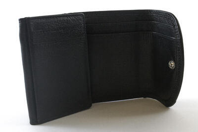 Dámská peněženka kožená Černá 3205 - 4