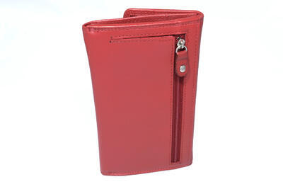 Dámská peněženka kožená - červená 494 - 4