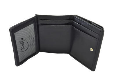 Dámská peněženka kožená - černá 437 - 5