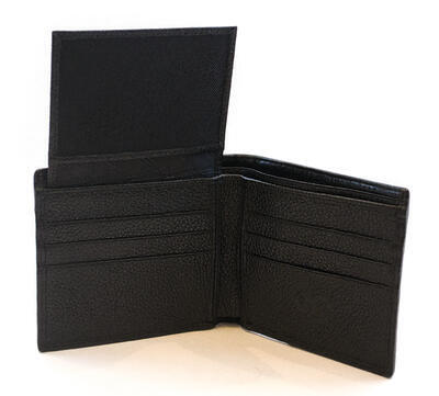 Pánská peněženka bez kapsy na drobné, rejnok černá - 5