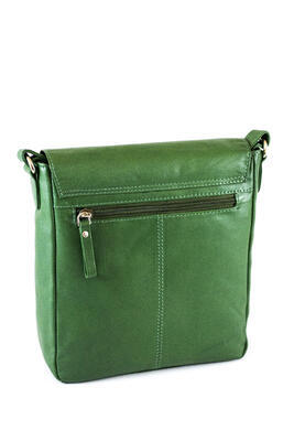 Dámská kabelka kožená - zelená 10 - 5
